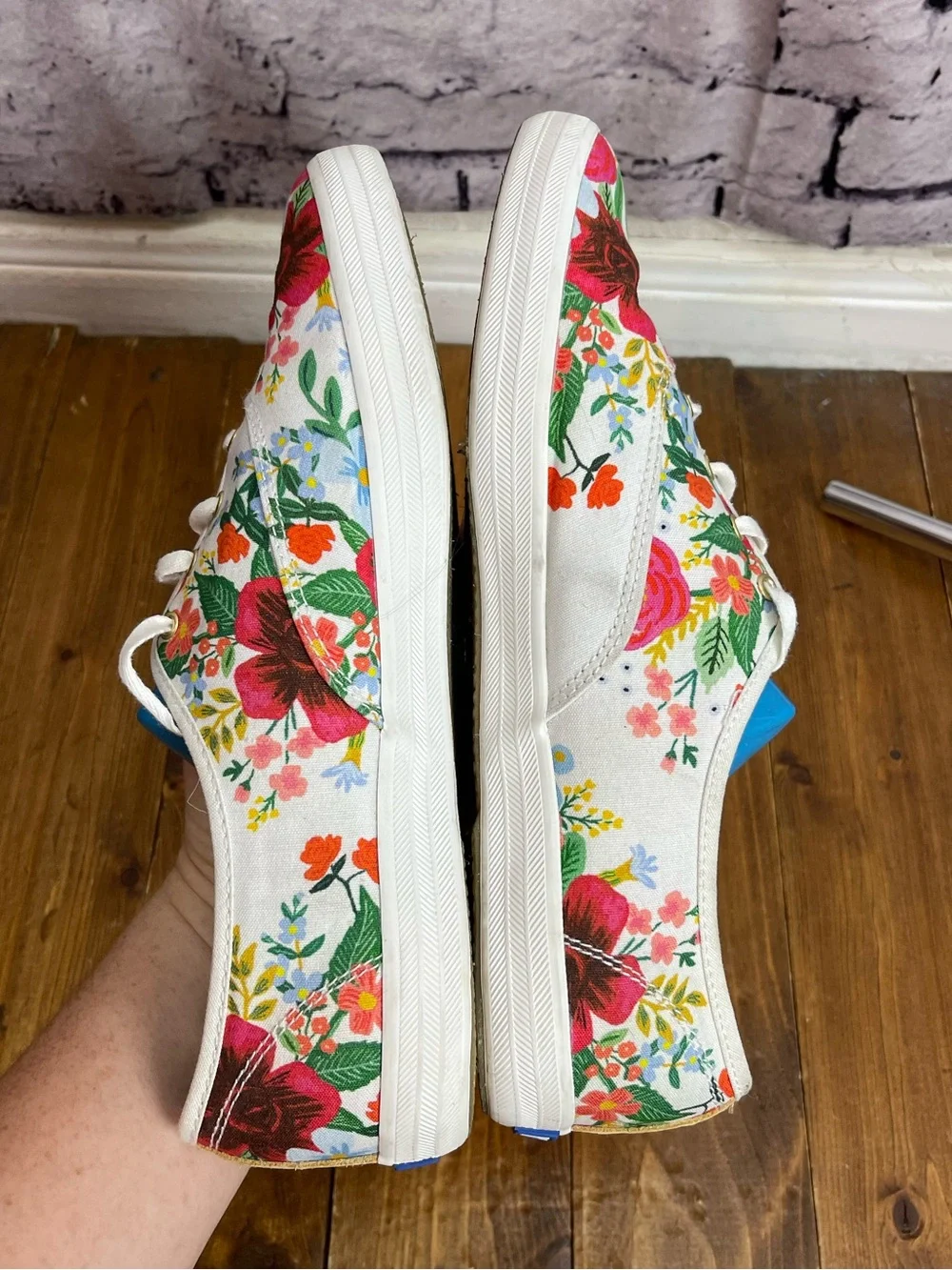 Keds x Rifle paper co Womens size 11 champion garden party canvas sneakers